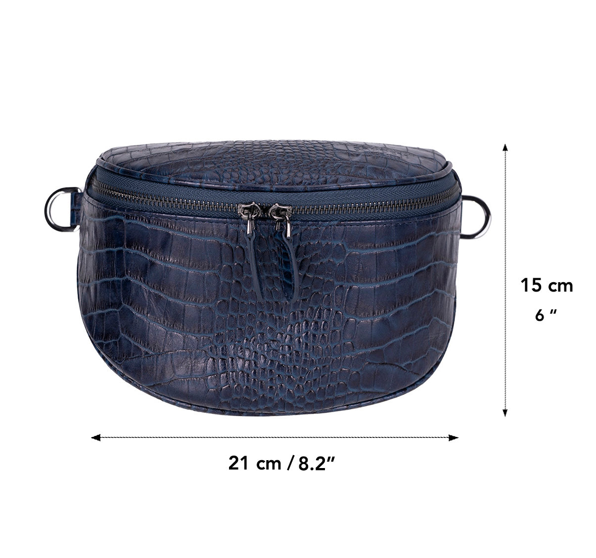Alora Leather Bag – Croc-Embossed Leather Men & Women Crossbody & Belt Bag for Everyday Elegance | Minimal & Handcrafted Mizuri Leather