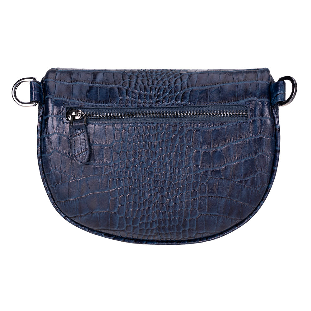 Alora Leather Bag – Croc-Embossed Leather Men & Women Crossbody & Belt Bag for Everyday Elegance | Minimal & Handcrafted Mizuri Leather
