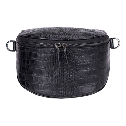 Alora Leather Bag – Croc-Embossed Leather Men & Women Crossbody & Belt Bag for Everyday Elegance | Minimal & Handcrafted Mizuri Leather