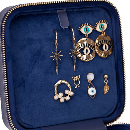 Amanda Leather Jewelry Box, Large Mizuri Leather