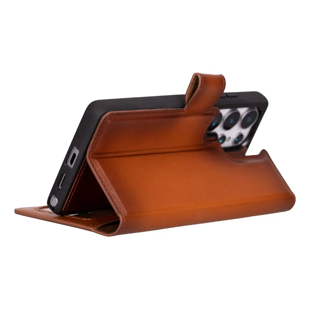 Samsung Galaxy S25 Ultra Leather Wallet Case Detachable RFID – Magic Mizuri Leather