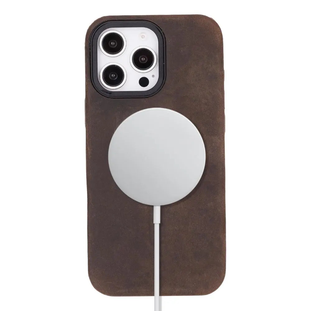 iPhone 16 Pro Max Genuine Leather Slim Case MagSafe – Vento Series Mizuri Leather