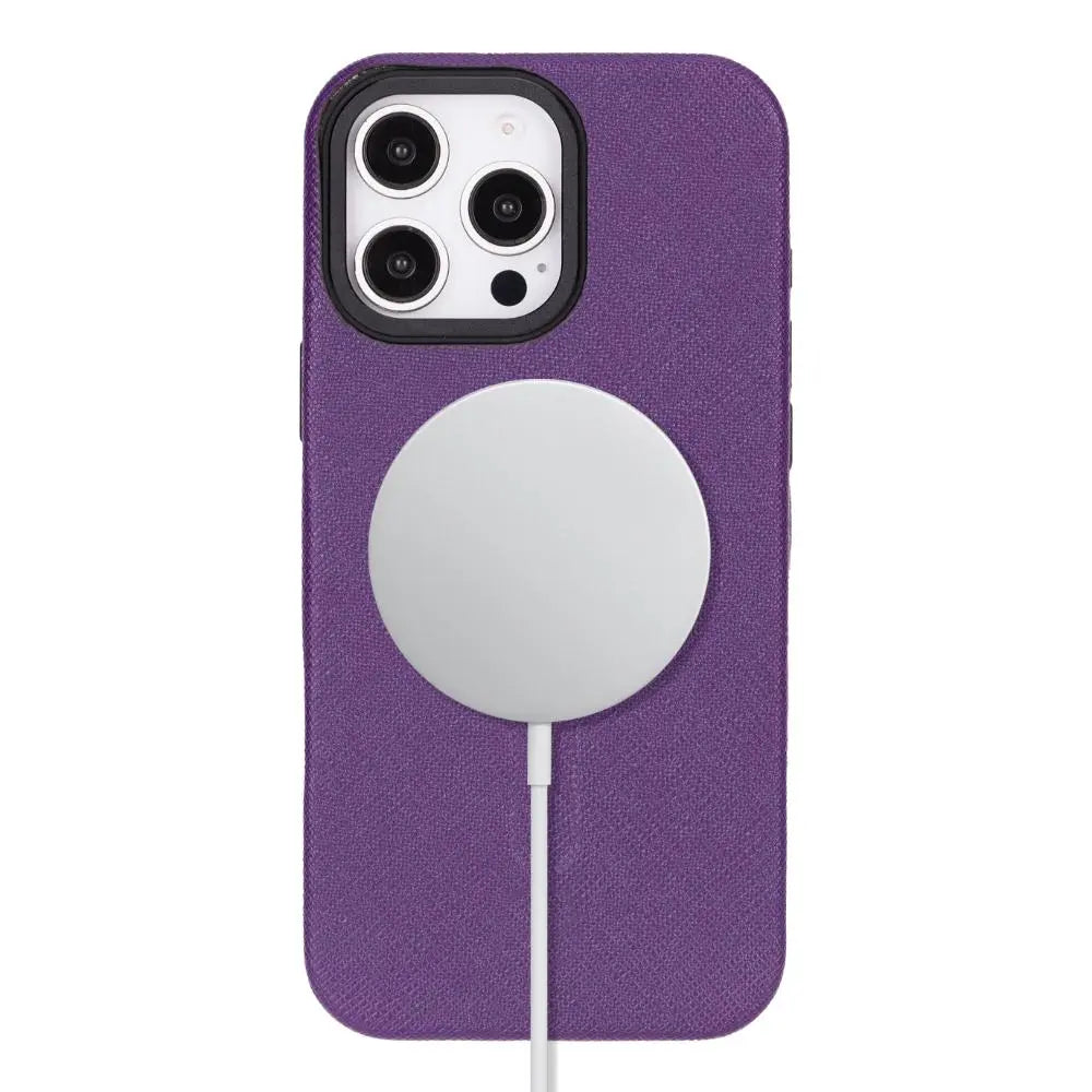 iPhone 16 Pro Max Genuine Leather Slim Case MagSafe – Vento Series Mizuri Leather