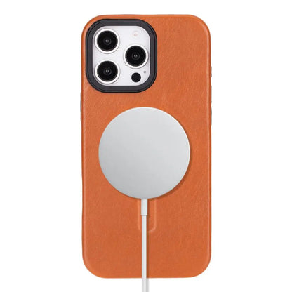 iPhone 16 Pro Genuine Leather Slim Case MagSafe – Vento Series Mizuri Leather
