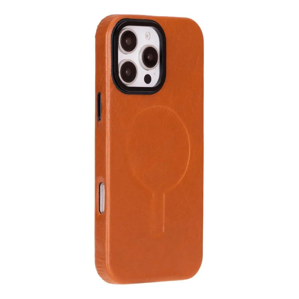 iPhone 16 Pro Genuine Leather Slim Case MagSafe – Vento Series Mizuri Leather