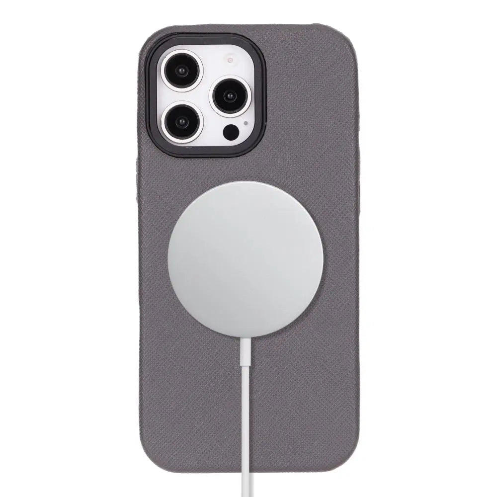 iPhone 16 Pro Max Genuine Leather Slim Case MagSafe – Vento Series Mizuri Leather