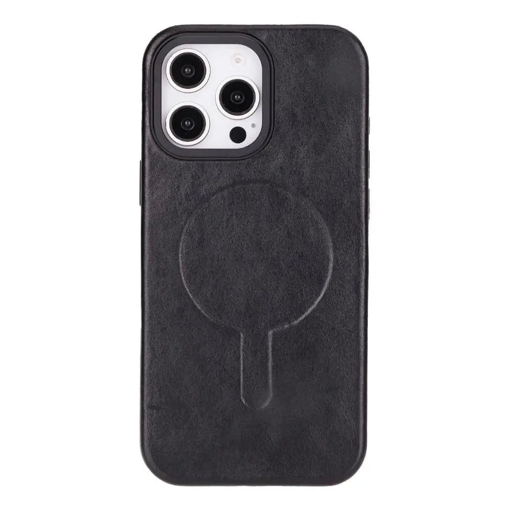 iPhone 16 Pro Max Genuine Leather Slim Case MagSafe – Vento Series Mizuri Leather