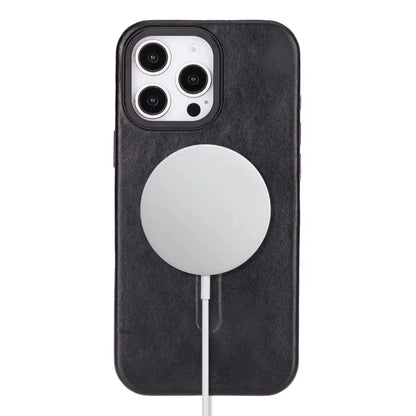 iPhone 16 Pro Max Genuine Leather Slim Case MagSafe – Vento Series Mizuri Leather
