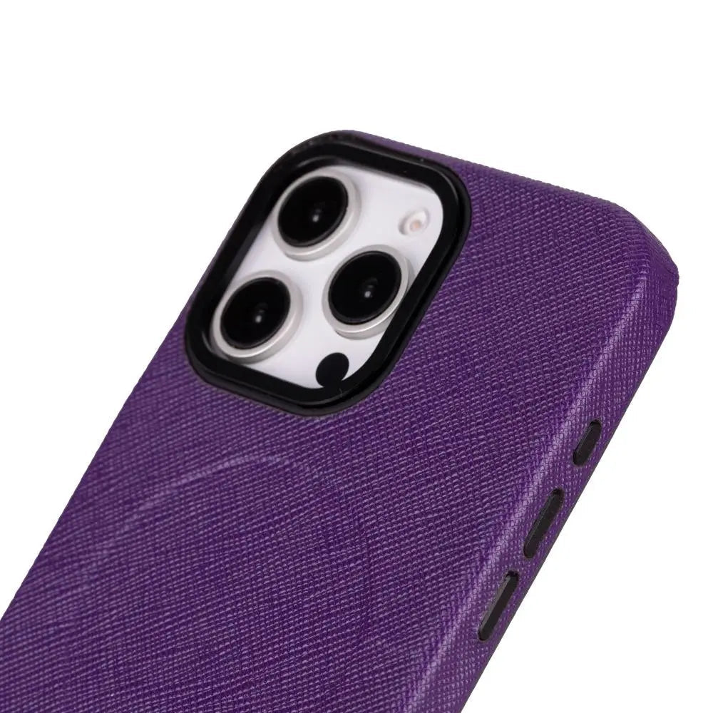 iPhone 16 Pro Max Genuine Leather Slim Case MagSafe – Vento Series Mizuri Leather