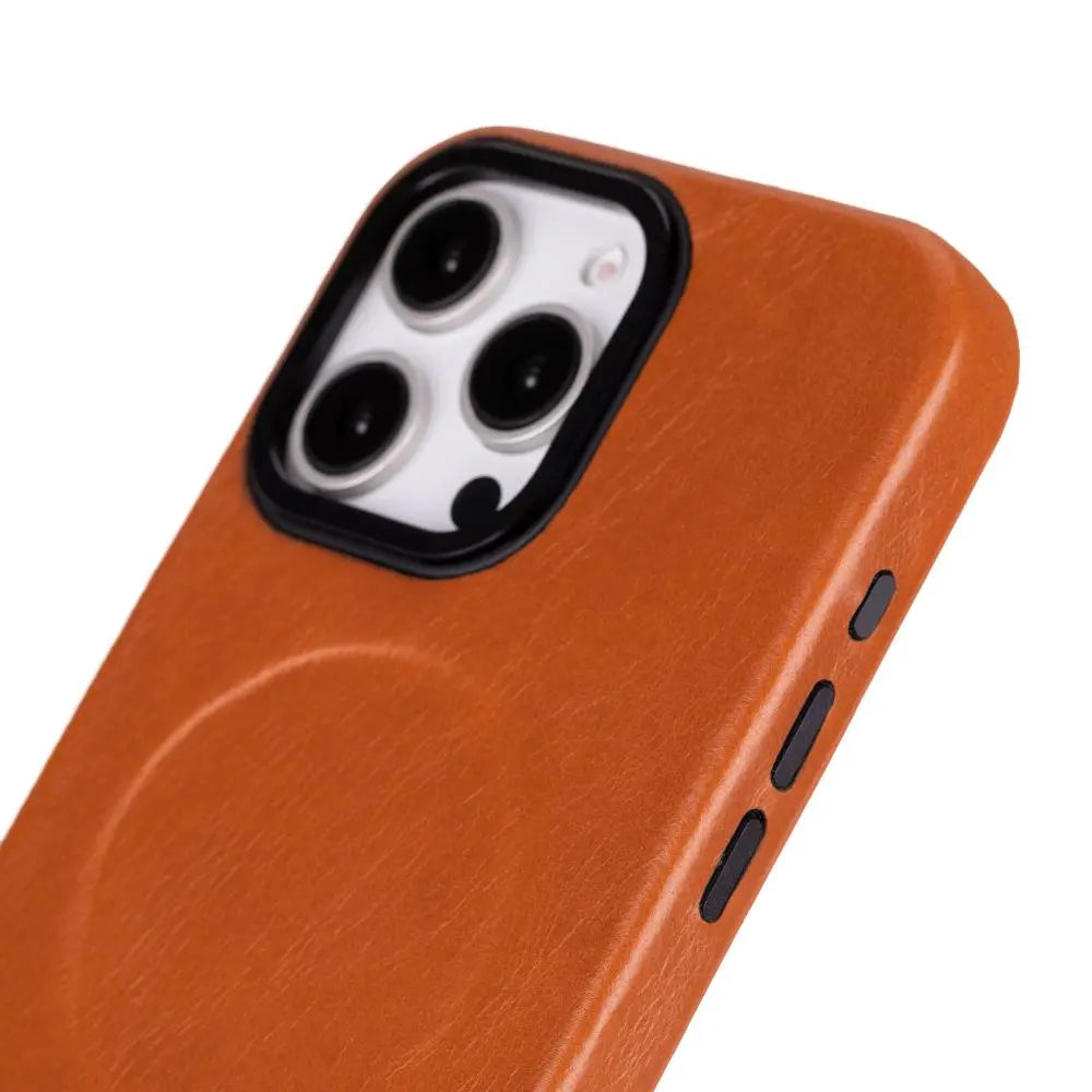 iPhone 16 Pro Max Genuine Leather Slim Case MagSafe – Vento Series Mizuri Leather