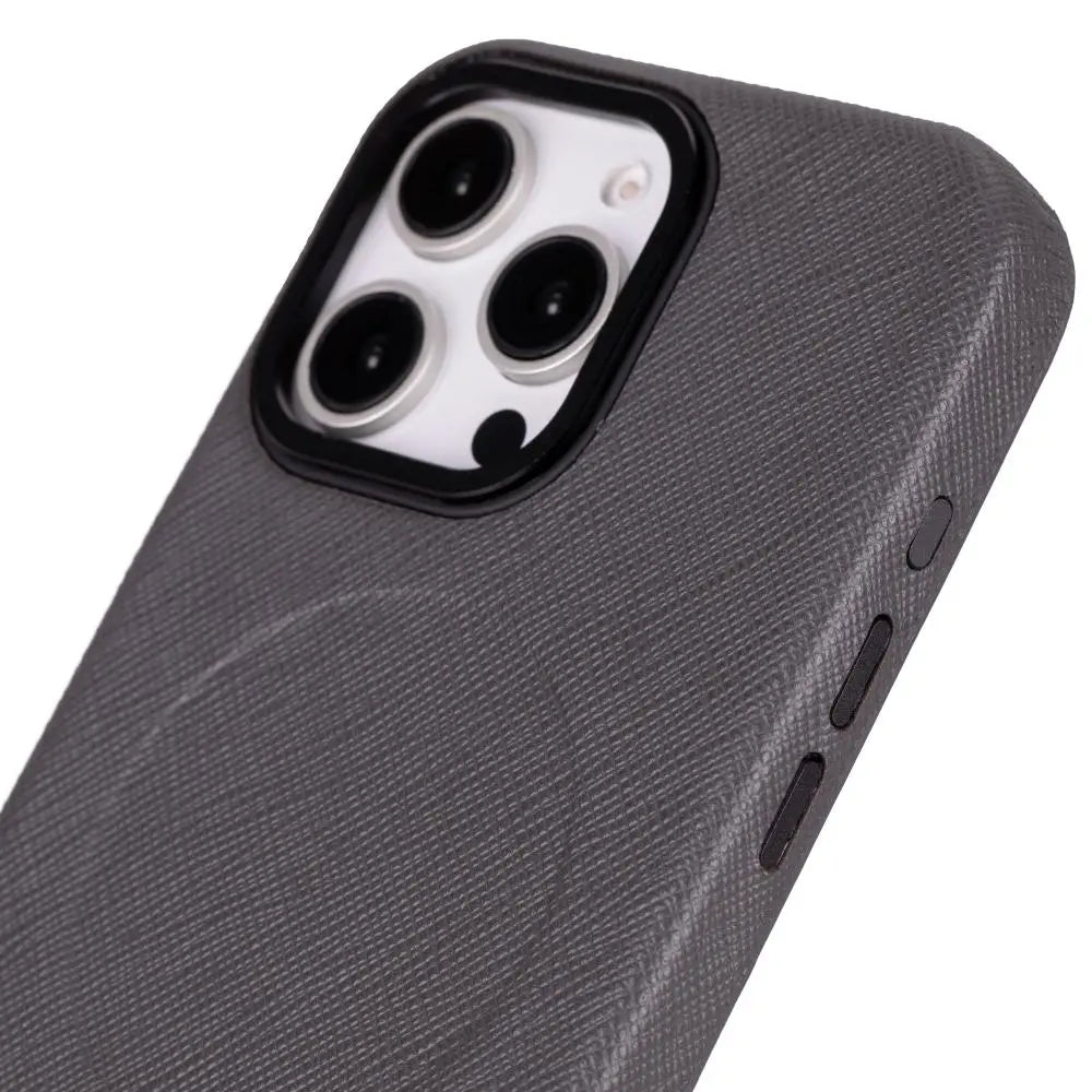 iPhone 16 Pro Max Genuine Leather Slim Case MagSafe – Vento Series Mizuri Leather