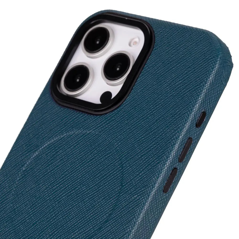 iPhone 16 Pro Max Genuine Leather Slim Case MagSafe – Vento Series Mizuri Leather