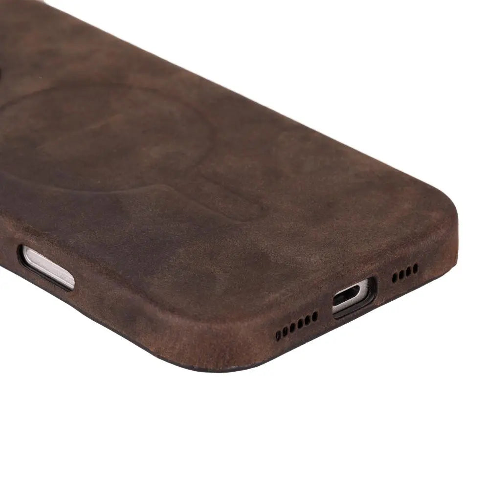 iPhone 16 Pro Max Genuine Leather Slim Case MagSafe – Vento Series Mizuri Leather