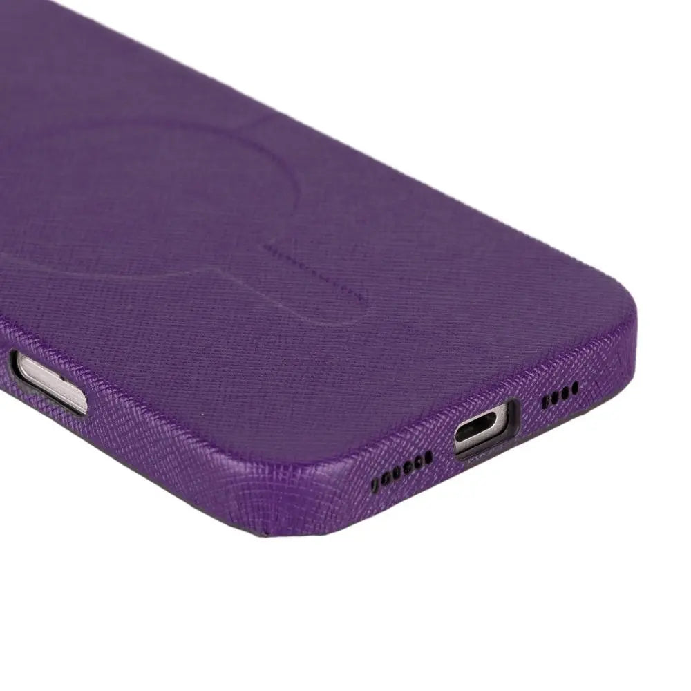 iPhone 16 Pro Max Genuine Leather Slim Case MagSafe – Vento Series Mizuri Leather