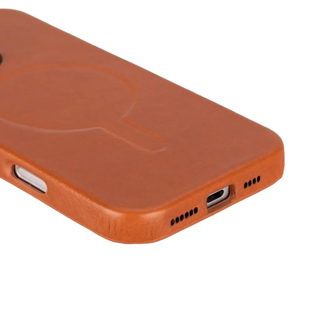 iPhone 16 Pro Genuine Leather Slim Case MagSafe – Vento Series Mizuri Leather