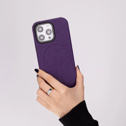 iPhone 16 Pro Genuine Leather Slim Case MagSafe – Vento Series Mizuri Leather