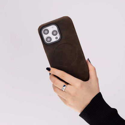 iPhone 16 Pro Max Genuine Leather Slim Case MagSafe – Vento Series Mizuri Leather