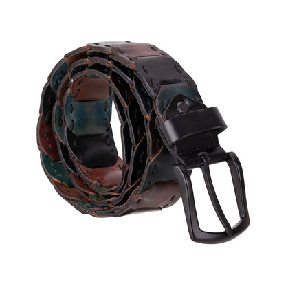 Vista Braided Leather Men's Belt Mizuri Leather