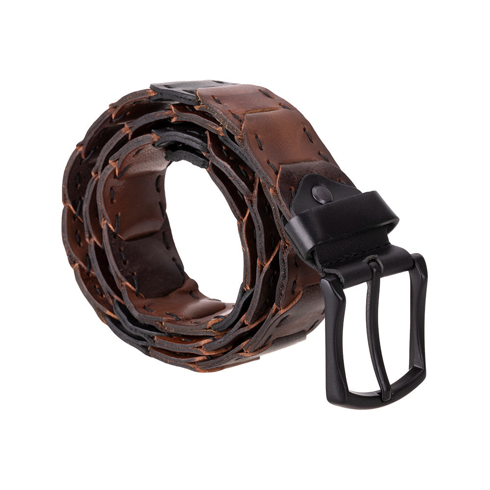 Vista Braided Leather Men's Belt Mizuri Leather