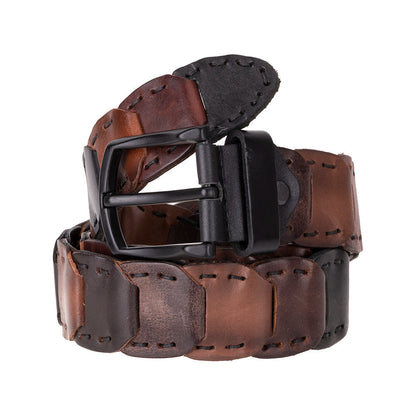 Vista Braided Leather Men's Belt Mizuri Leather
