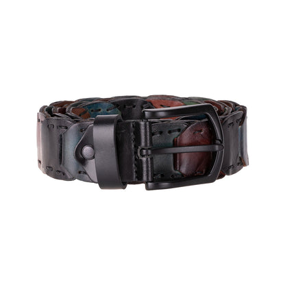 Vista Braided Leather Men's Belt Mizuri Leather