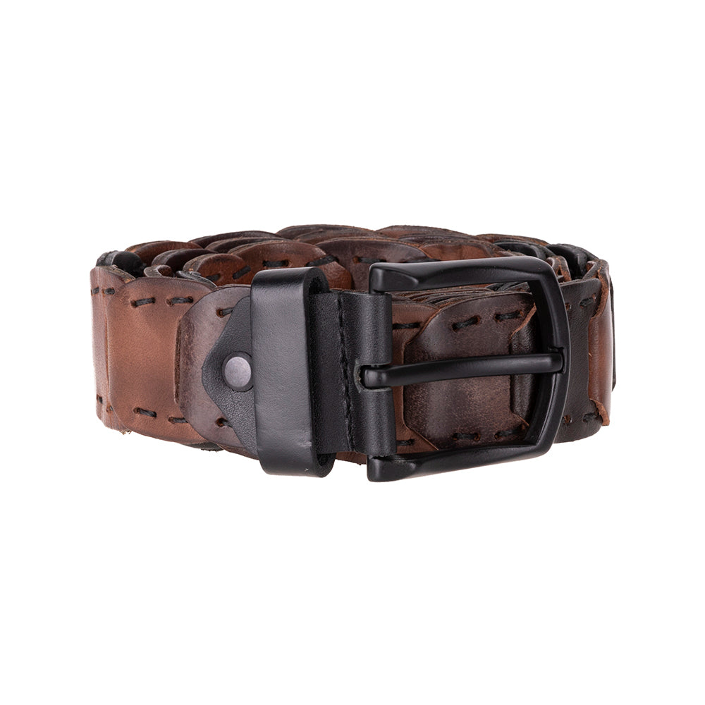 Vista Braided Leather Men's Belt Mizuri Leather