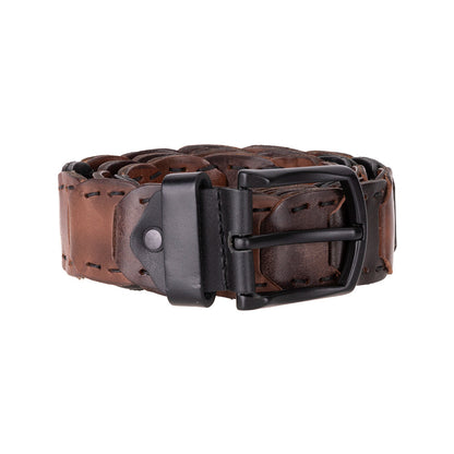 Vista Braided Leather Men's Belt Mizuri Leather