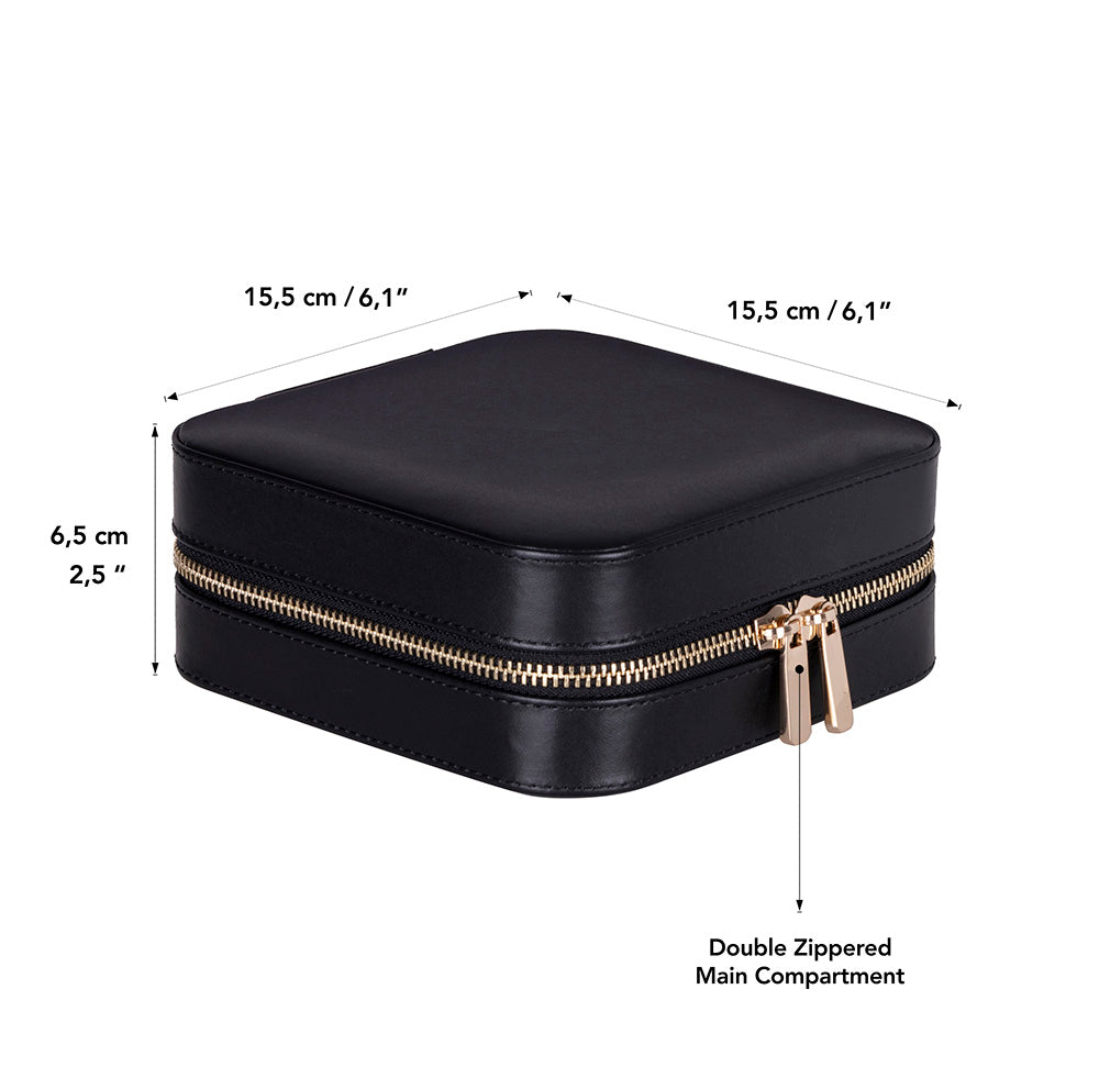 Amanda Leather Jewelry Box, Large Mizuri Leather