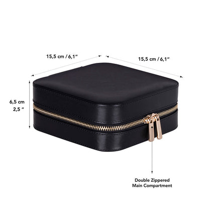 Amanda Leather Jewelry Box, Large Mizuri Leather