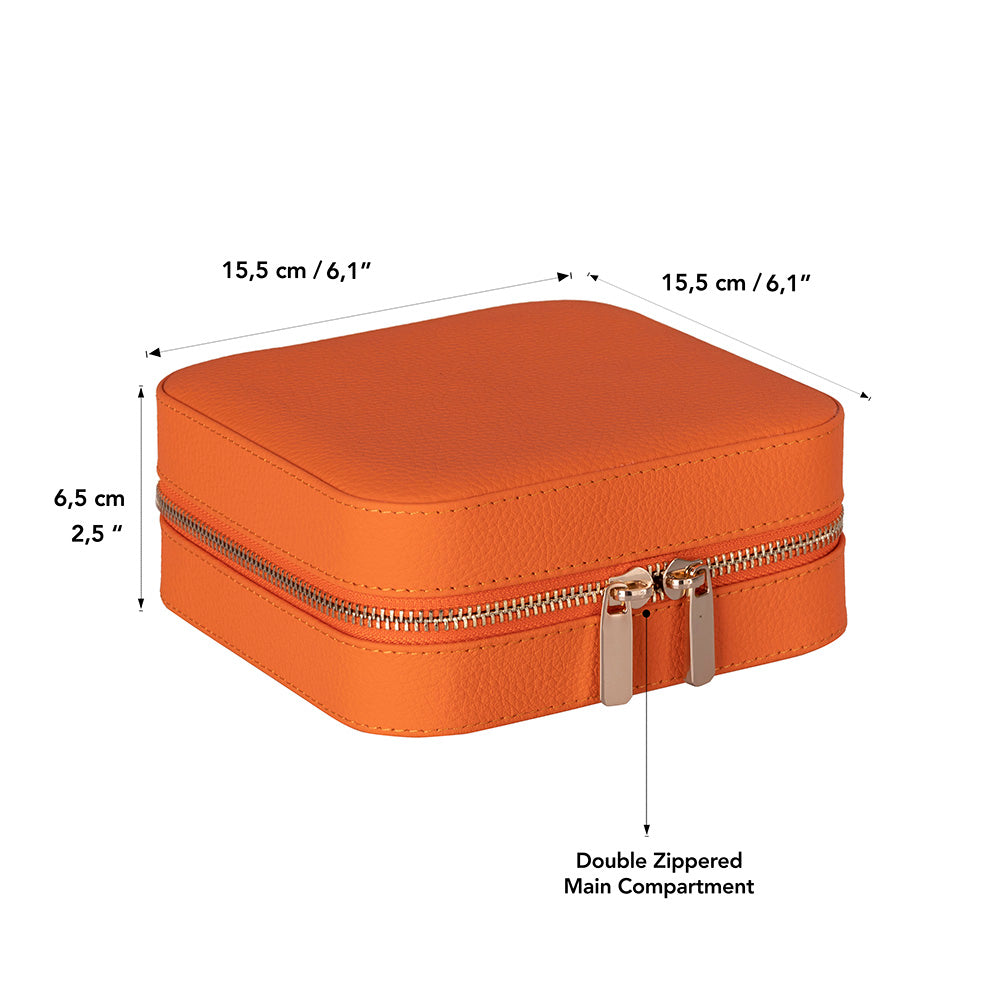 Amanda Leather Jewelry Box, Large Mizuri Leather