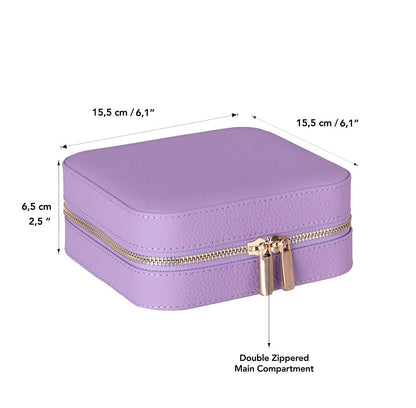 Amanda Leather Jewelry Box, Large Mizuri Leather