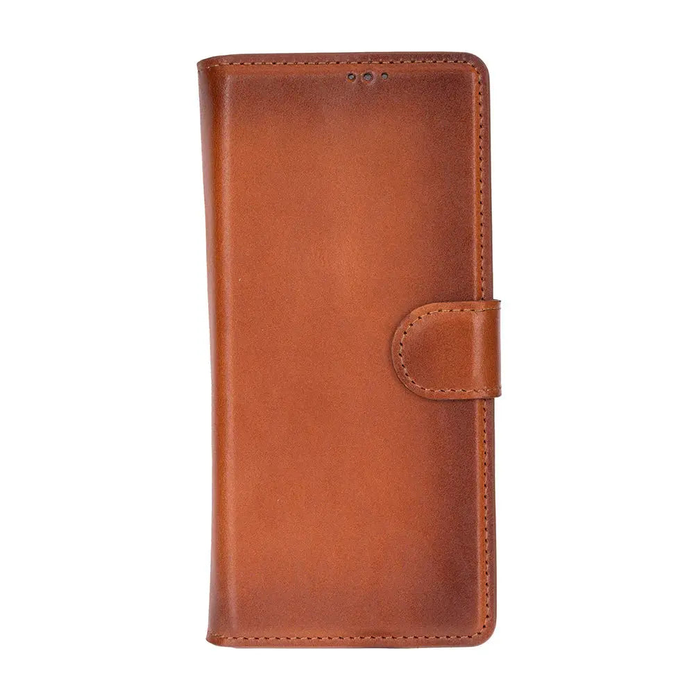 Samsung Galaxy Z Fold7 Genuine Leather Folio Wallet Case RFID – Wallet ID Mizuri Leather