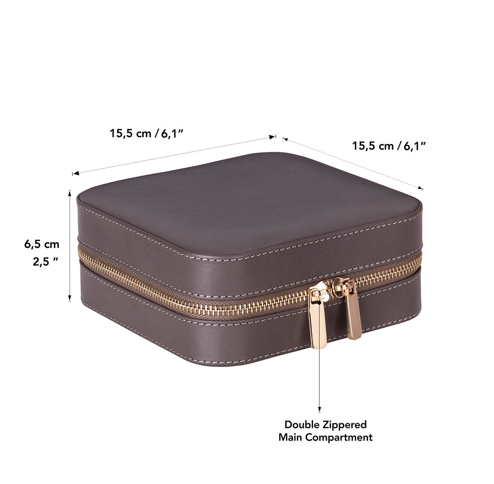 Amanda Leather Jewelry Box, Large Mizuri Leather
