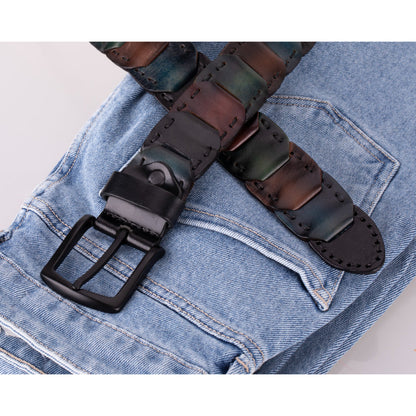 Vista Braided Leather Men's Belt Mizuri Leather