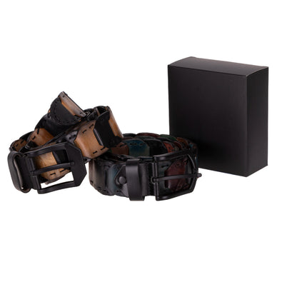 Vista Braided Leather Men's Belt Mizuri Leather