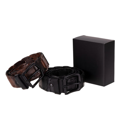Vista Braided Leather Men's Belt Mizuri Leather