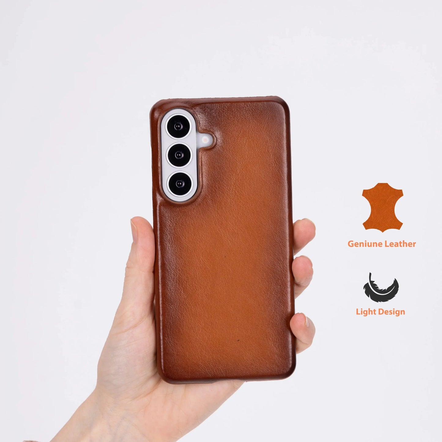Samsung Galaxy S26 Full-Grain Leather Slim Case MagSafe – Ultimate Jacket Mizuri Leather
