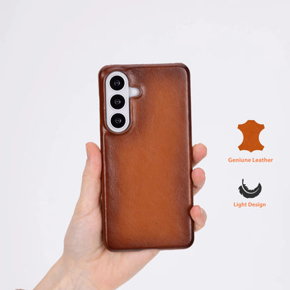 Samsung Galaxy S26 Full-Grain Leather Slim Case MagSafe – Ultimate Jacket Mizuri Leather