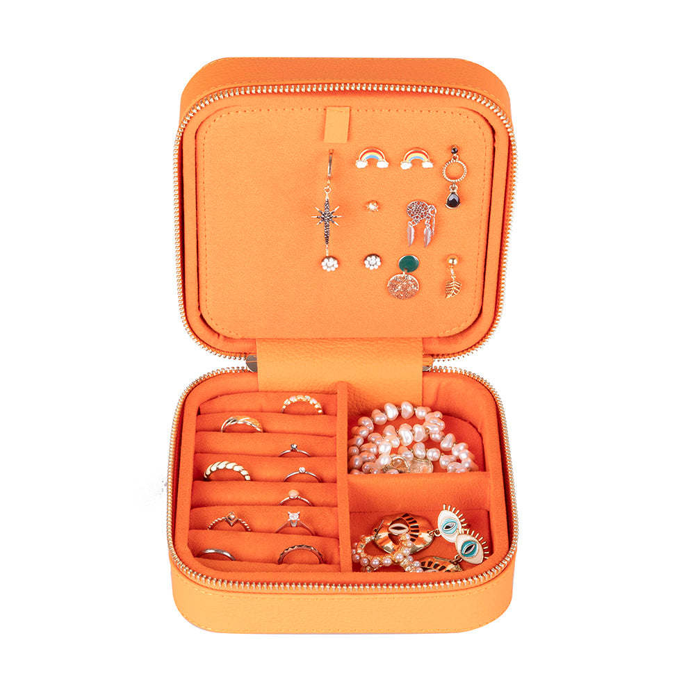 Amanda Leather Jewelry Box, Large Mizuri Leather
