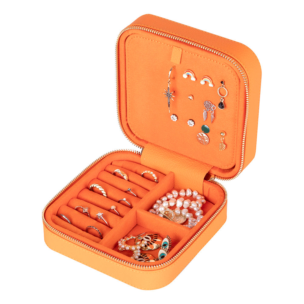 Amanda Leather Jewelry Box, Large Mizuri Leather