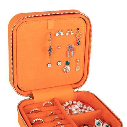 Amanda Leather Jewelry Box, Large Mizuri Leather