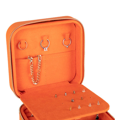 Amanda Leather Jewelry Box, Large Mizuri Leather