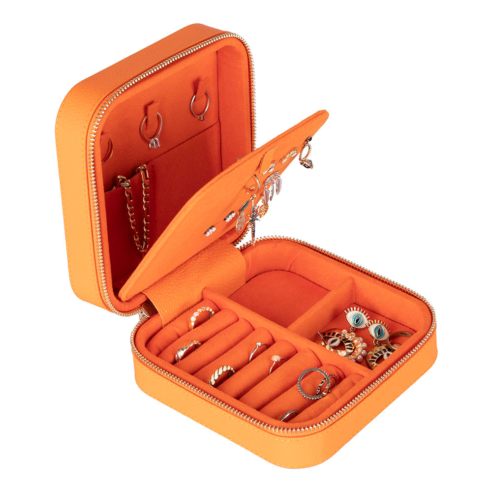 Amanda Leather Jewelry Box, Large Mizuri Leather