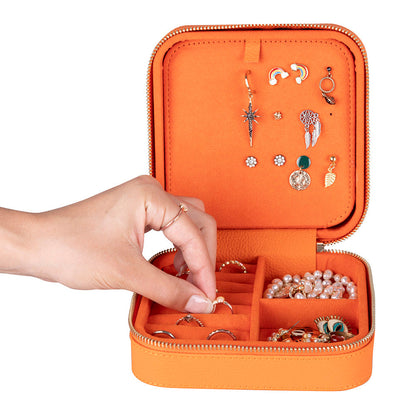 Amanda Leather Jewelry Box, Large Mizuri Leather