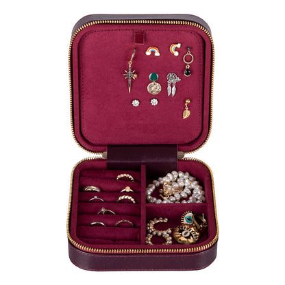 Amanda Leather Jewelry Box, Large Mizuri Leather