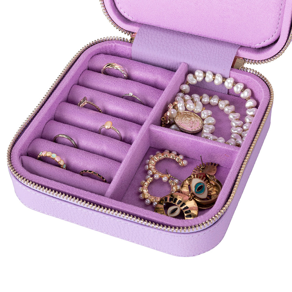 Amanda Leather Jewelry Box, Large Mizuri Leather
