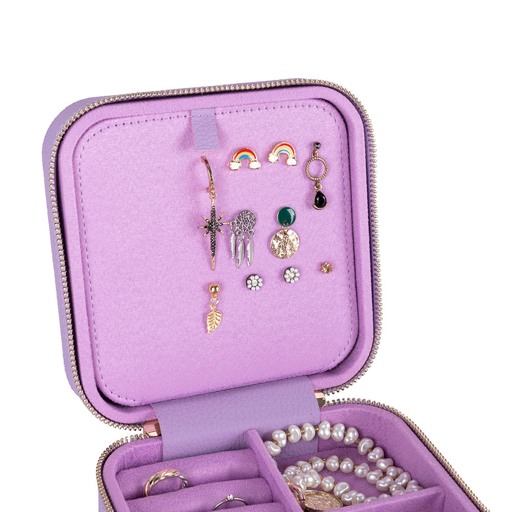 Amanda Leather Jewelry Box, Large Mizuri Leather