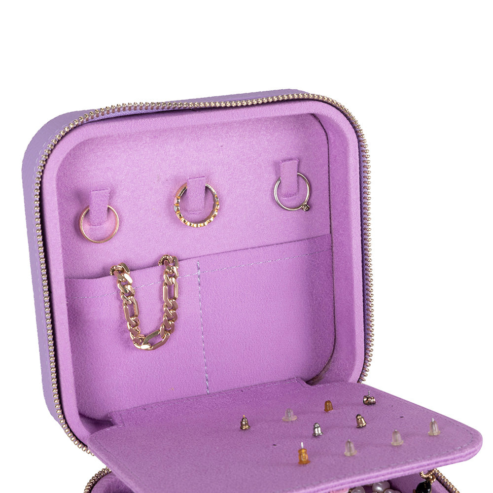 Amanda Leather Jewelry Box, Large Mizuri Leather