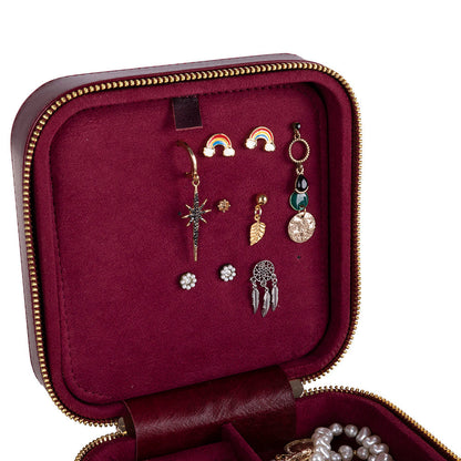 Amanda Leather Jewelry Box, Large Mizuri Leather