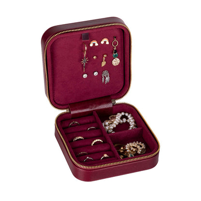 Amanda Leather Jewelry Box, Large Mizuri Leather